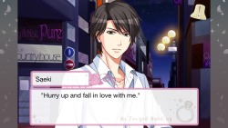 teira-chan:  &ldquo;Takamasa Saeki Makes me Almost Cry&rdquo;, a photoset about why I shouldn’t play these games when I’m tired. [flies into the sun]