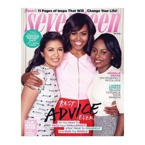 Our beautiful First Lady covers @seventeen #forblackcollegegirls