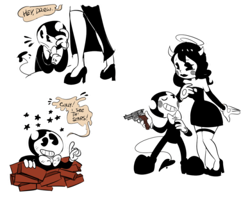 slightly-gay-pogohammer: ya remember the who framed bendy drew au