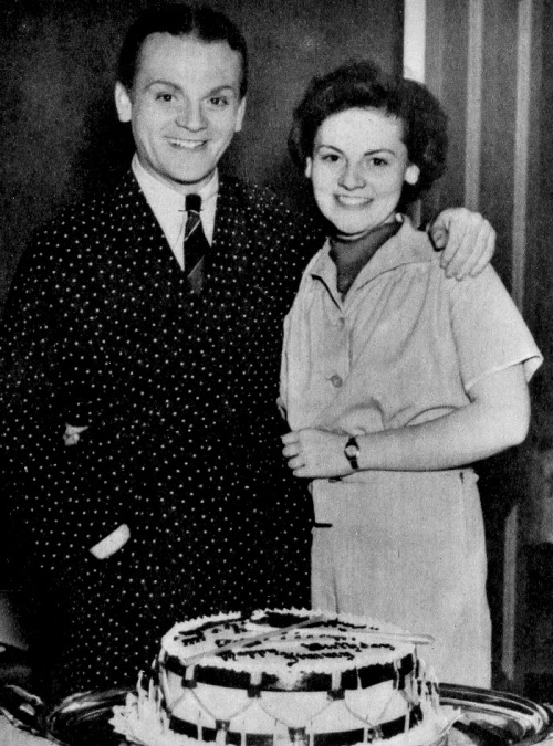 jamescagneylove: James Cagney celebrates his birthday with his little sister Jeanne, c. 1939.