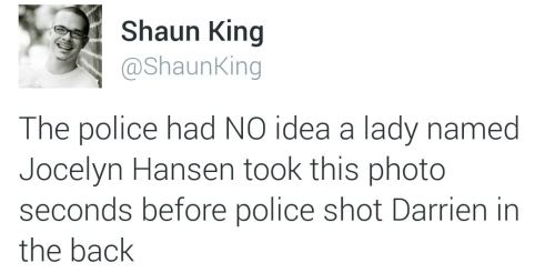 majiinboo: land-of-propaganda: #DarrienHunt Proof the police have told two huge lies in the shooting