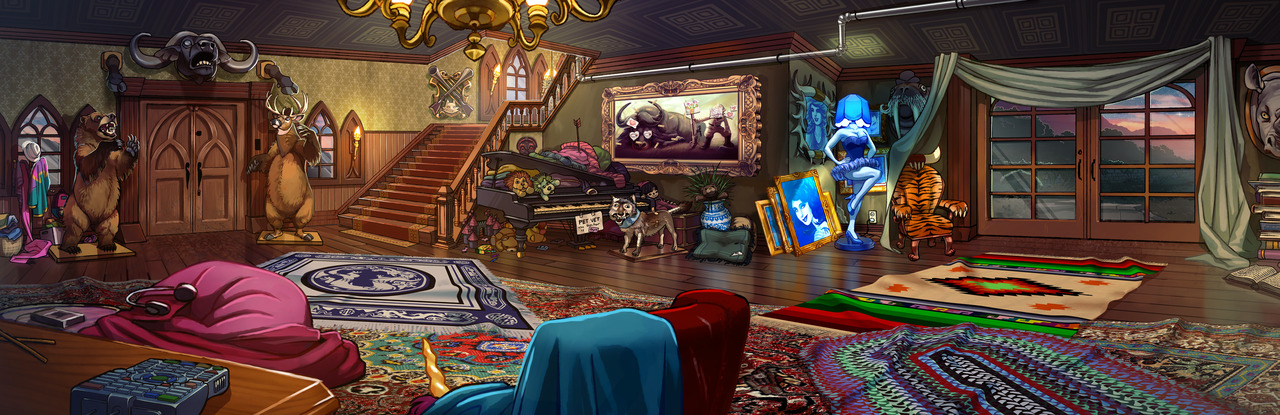 rah-bop:Hiveswap — Harley Manor’s living room