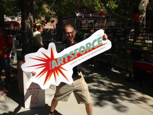 Check out this student showing his ArtsForce pride! Have you registered yet? 