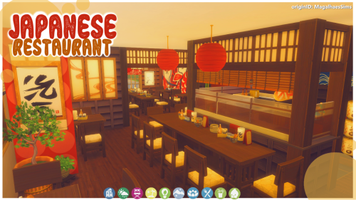 magalhaessims:JAPANESE RESTAURANT (LITE CC)On your Sims’s trip to Mt. Komorebi, don’t forget to stop