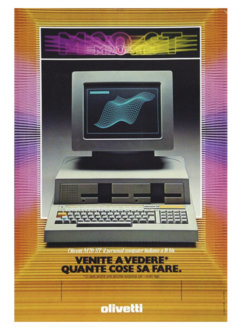 Roberto Pieracini, Ad for Olivetti M20 St Personal Computer, 1982. Italy.