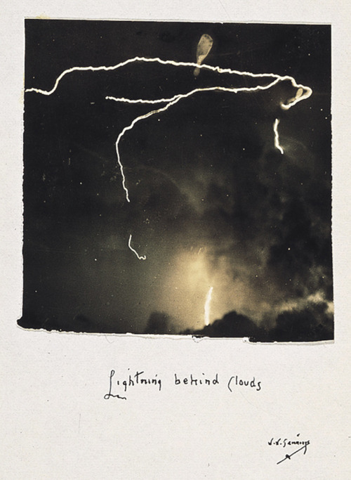 likeafieldmouse:The first ever photographs of lightning shot by amateur photographer William N.