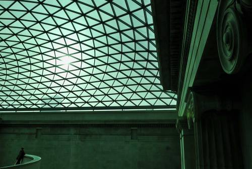 British Museum’s Queen Elizabeth II Great Court (1)Ceiling Designed by Norman Foster and is th