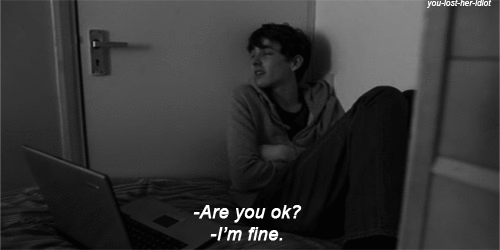 this-is-alessia:  “I’m fine” 
