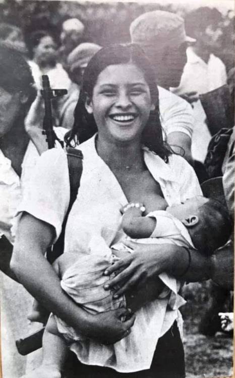 Sandinista woman in Nicaragua, eighties.