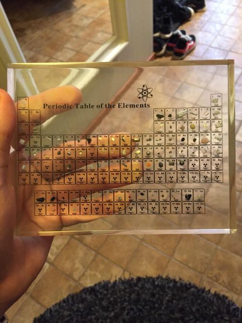 footstepsonthemoon102:sixpenceee:Periodic table with the actual elements Source@thatclimbergirl I lo