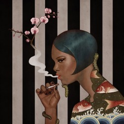 frrmsd:  Artist &amp; Illustrator:Dani Soon“Flower Cigarette 03″Digital Painting2015