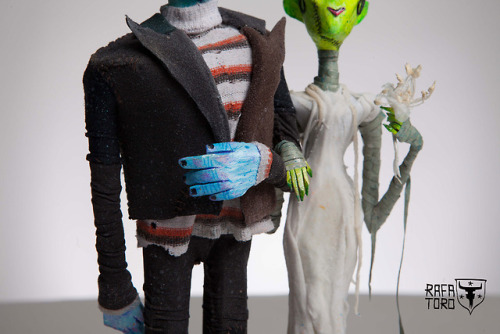 “Frankenwedding Cake Topper”My contribution to the upcoming group art show curated by @chogrinin cel