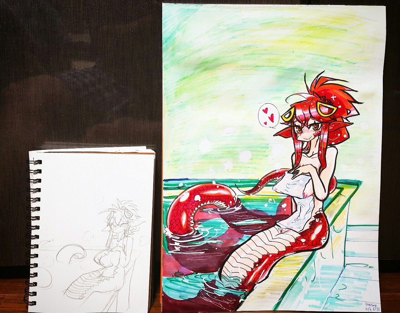 gynoidherring:  Commission for mr.Greg  Monster Musume - Miia♡♡♡♡ Thankyou
