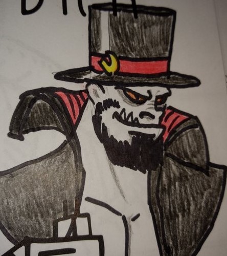 A drawing of Jack the Winner from Legends of Runeterra 