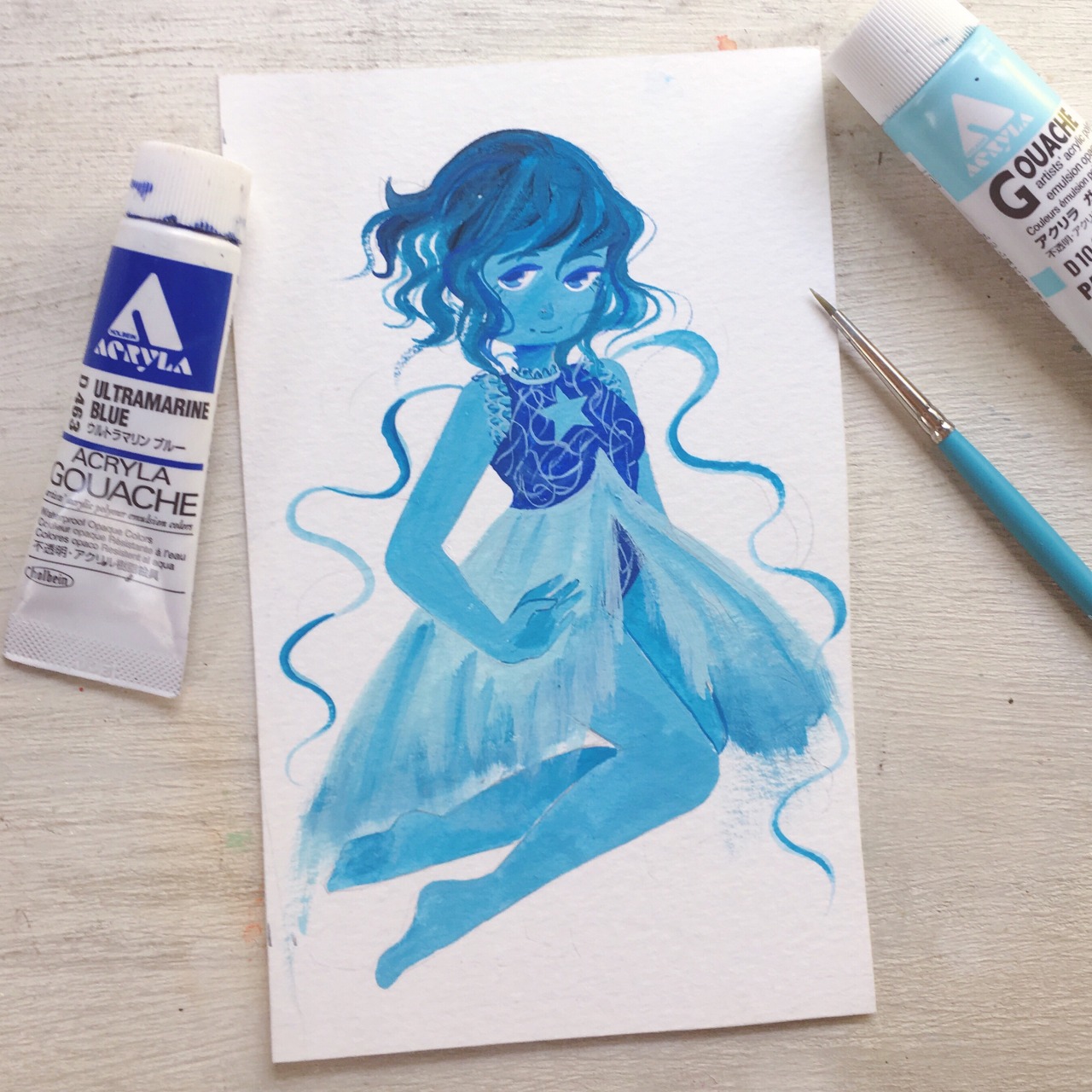 pinwheelbunny:  Lapis doodle!