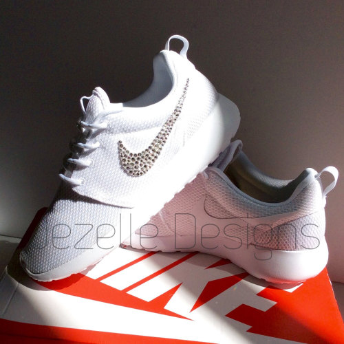 Bling Nike Shoes - Roshe Run - Women’s Nike Roshe One w/ Swarovski Crystals - The ULTIMATE Gli