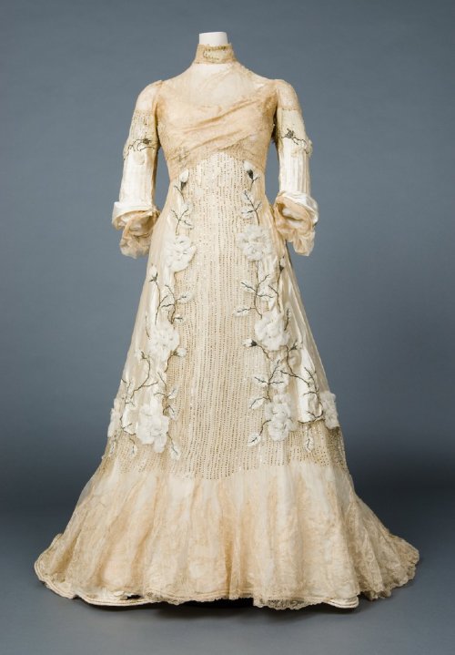 costumeloverz71: Evening Gown c. 1900