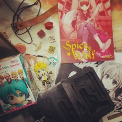 Aaaand the convention loot (: #pyrkon2014