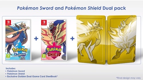 shelgon:Pokémon Sword and Shield Dual Pack apparently comes with a SteelBook 