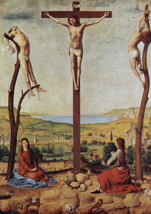 Calvary, by Antonello da Messina, Koninklijk Museum voor Schone Kunsten, Antwerp.