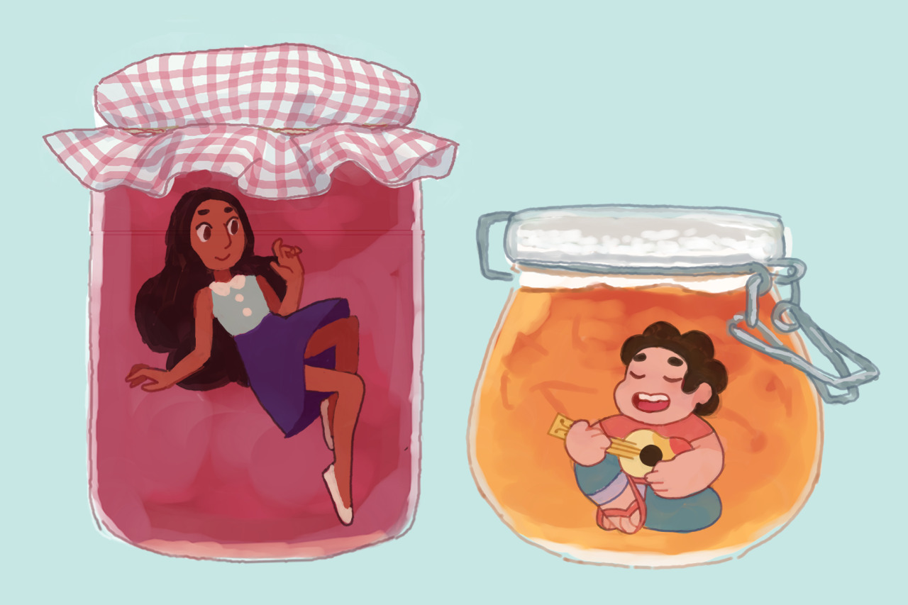 minukis:  my old jam buds postcard that i made as a preorder gift! (my su zine is