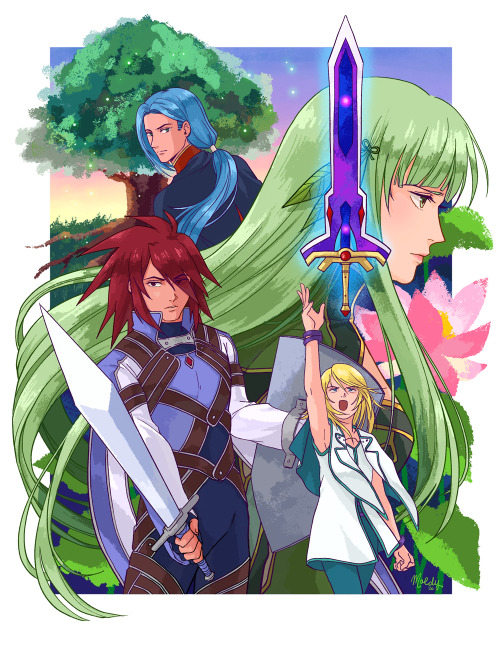 moldy-mold:Much to celebrate today!Happy 17th Anniversary to Tales of Symphonia!And since August is 