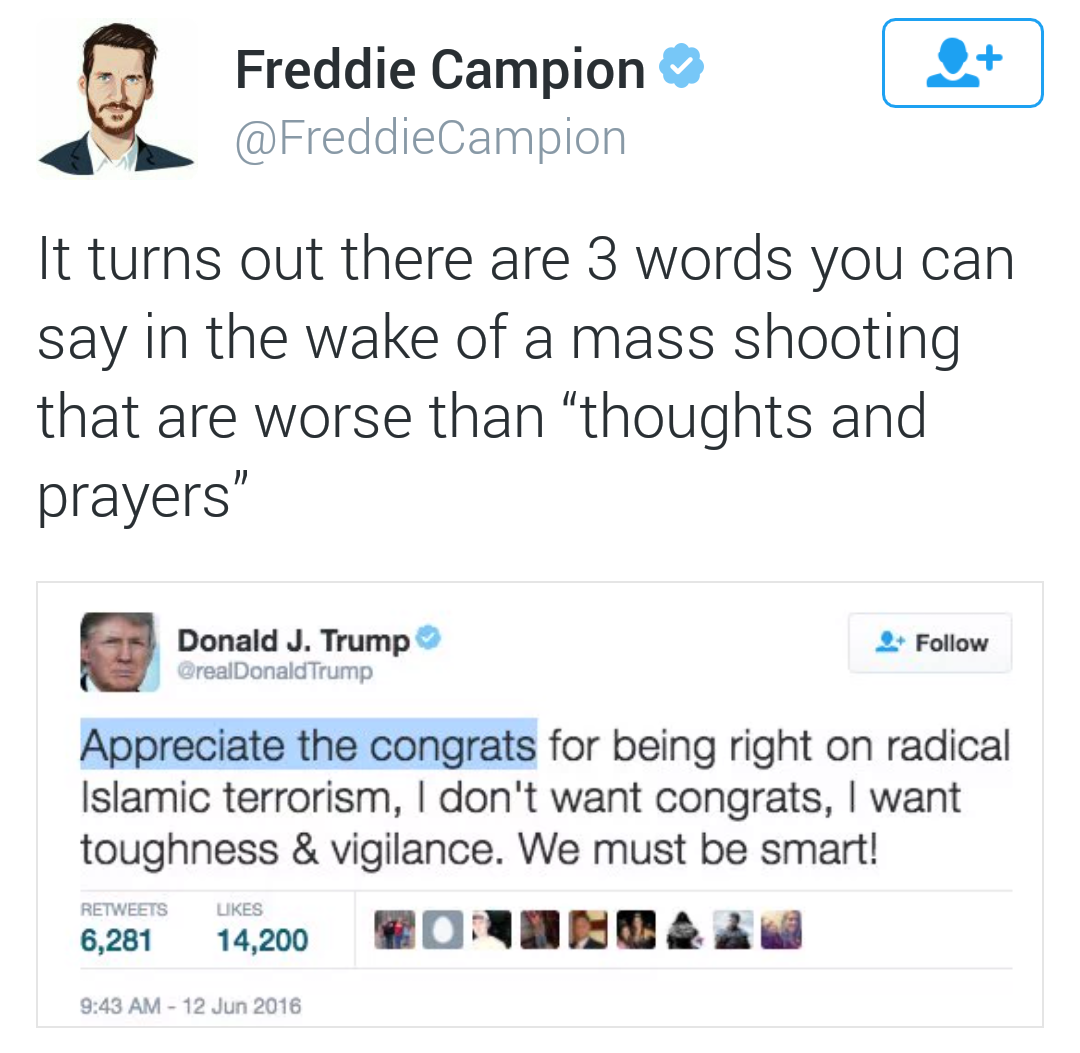 liberalsarecool:  Worst. Person. In. America. #trump 