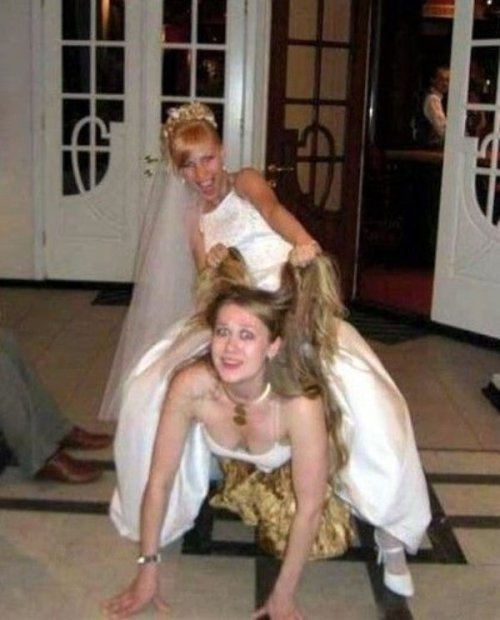 Oh, and this is the part when the Bride rides the Maid of Honor…which is traditional.  At lea