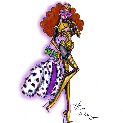 Spoiled Little Rich Girl & Powerpuff Girls Villain Princess Morbucks In Her Vintage Muglerinspired Armour