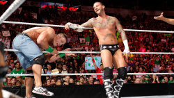 Something tells me Punk has seen John in that position more than once ;)