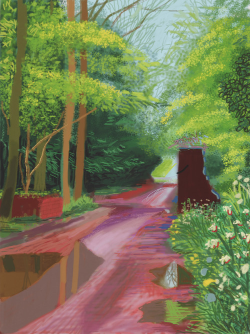 David Hockney (b. 1937, Bradford, Yorkshire, UK) - All except #3: The Arrival of Spring in Woldgate,