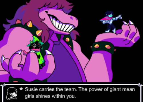 justanothergiant: *Susie carries the team. The power of giant mean girls shines within you. (My cont