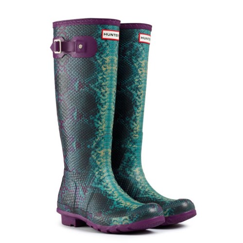 Spring Time in London = Rain  So here are few of my fav  Hunter Wellies Hunter Carnaby Snake  (free 