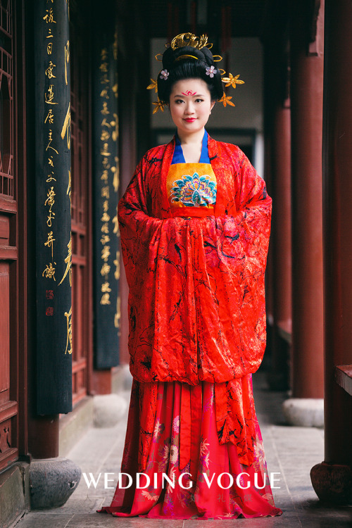 Tang Dynasty-style Chinese Wedding Editorial via Wedding Vogue, Part I (Part II / Part III)The 