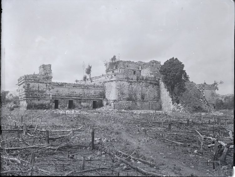 tlatollotl:  The Casa de Monjas at Chichen Itza before restoration, part 2Taken in