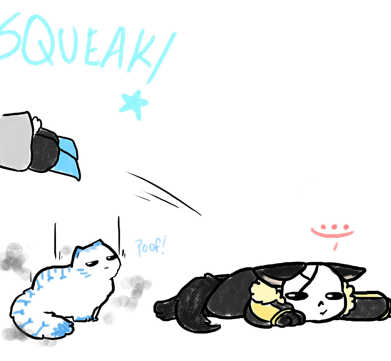 owosa:  fellWolves by @sanspar / bunny!blue and fox!papy idea by @keksbela   Part