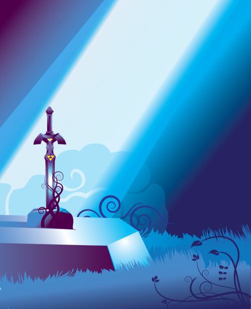 pixalry:  LoZ: Master Sword And Stone - Created by RoseColoredGaming 