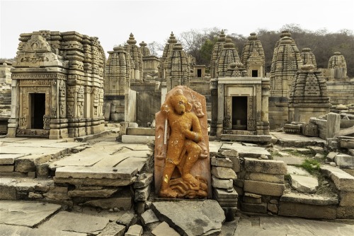 Hanuman, Bateshwar group of temples, Madhya Pradesh, photos by Kevin Standage, more at https://kevin