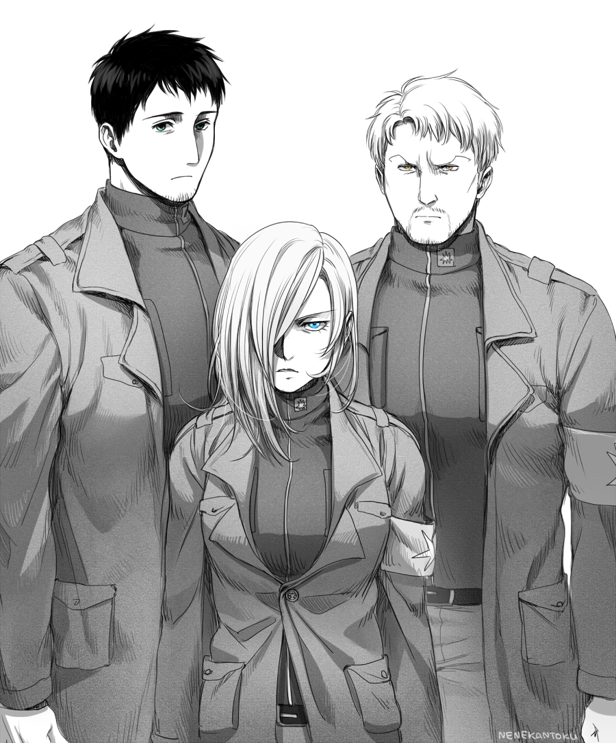 nenekantoku: Bertolt, Annie, Reiner. Marley version.