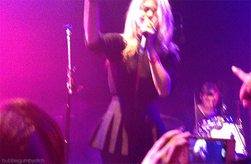 bubblegumbyotch:Sky Ferreira singing Everything Is Embarrassing to me tonight in SF <3