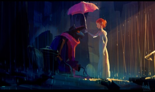 A Monster in Paris colour studies by  Aurélien Predal