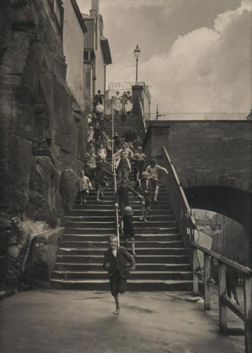 undr:  Harold Cazneaux Fairy Lane steps. 1910 