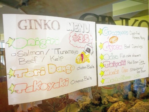 @animenorth Ginko’s famous Food Stand is up and running! $3.50 for your choice of delicious Ja