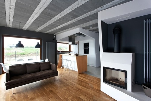 Beam&amp;Block House by mode:lina.(via Beam&amp;Block House by mode:lina | Home Adore)