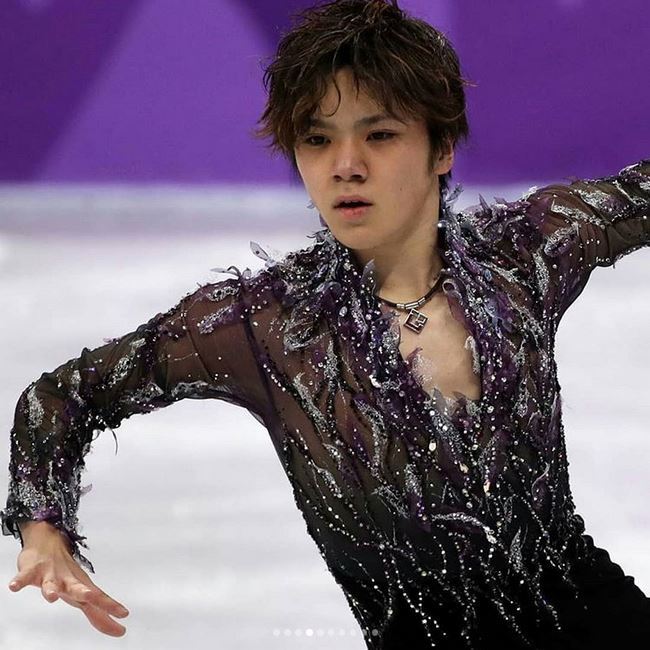Shoma during his SP at the Olympic Team Event (x) : Closed