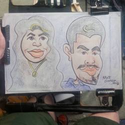 Caricature drawn @dairydelight ! #mattbernson