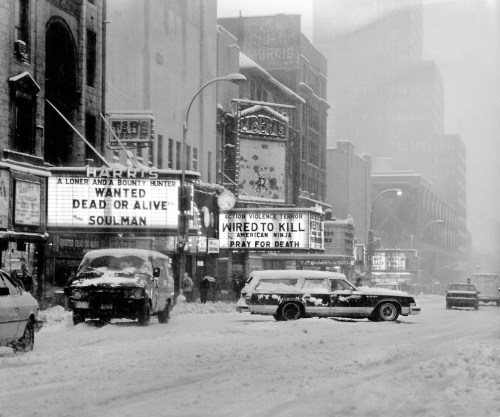 robotcosmonaut:  Blizzard of 1986-7, 42d Street, New York 