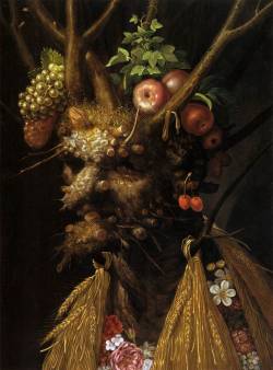 Renaissance-Art:    Giuseppe Arcimboldo C. 1590 The Four Seasons   