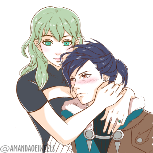 I finished my first playthrough of FE3H (Golden Deer Route)!!I married the tsundere. Welcome to the 