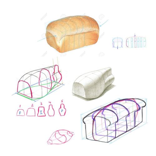 If I teach you, I’ll show you how to draw bread #sketch #sketchbook #drower #bread #boxing #sketchin